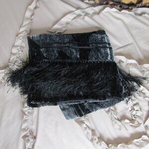 velvet burnout to sheer shawl